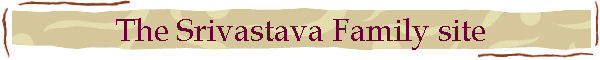 The Srivastava Family site